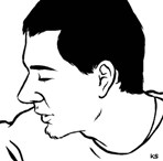 Lijntekening Kristof Spay Lijntekening Kristof Spay